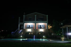Villa at night